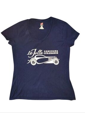 La Jolla Concours D'Elegance Navy Car Show T-shirt Size Small